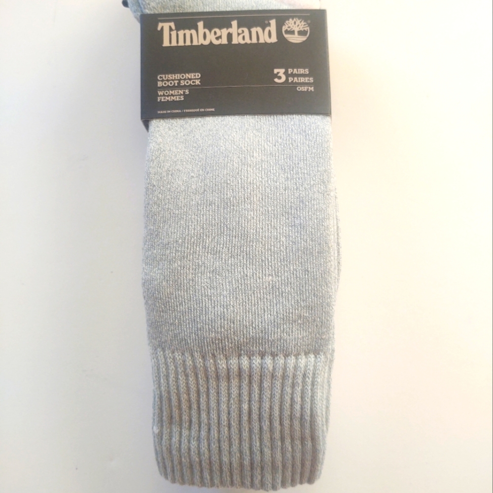 🎁Timberland Cushioned Boot Sock (3 Pairs); Style: 43TB276734TA-M05